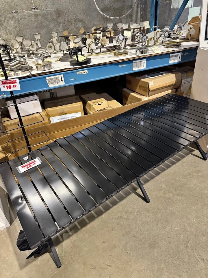C5376 ODS004-150 Black Folding Camping Table - $30