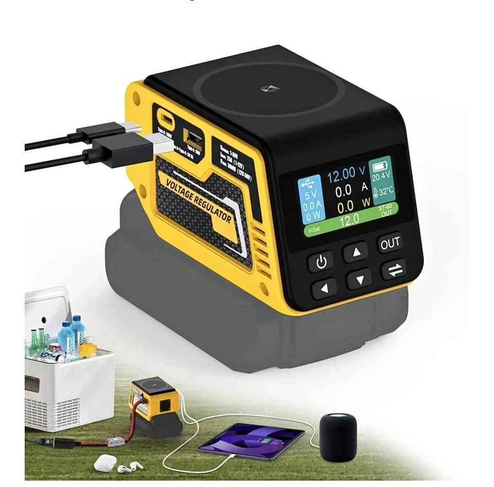 300W Power Voltage Regulator for Dewalt 20V Battery