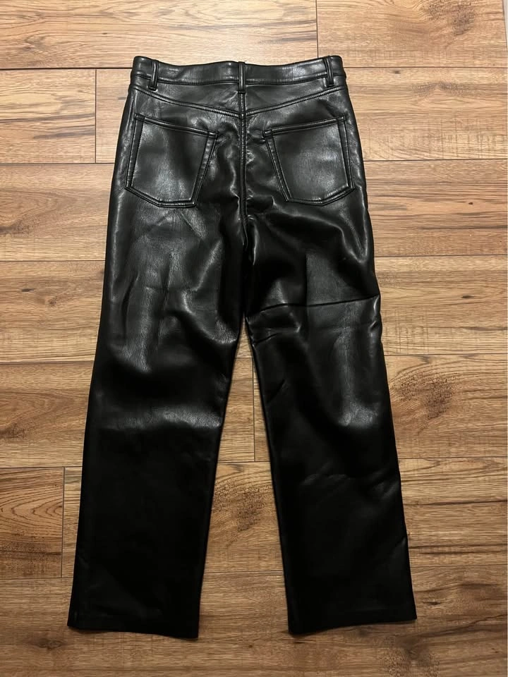 Aritzia Wilfred Vegan Leather Cropped Pants – Women’s Size 4 - photo 2