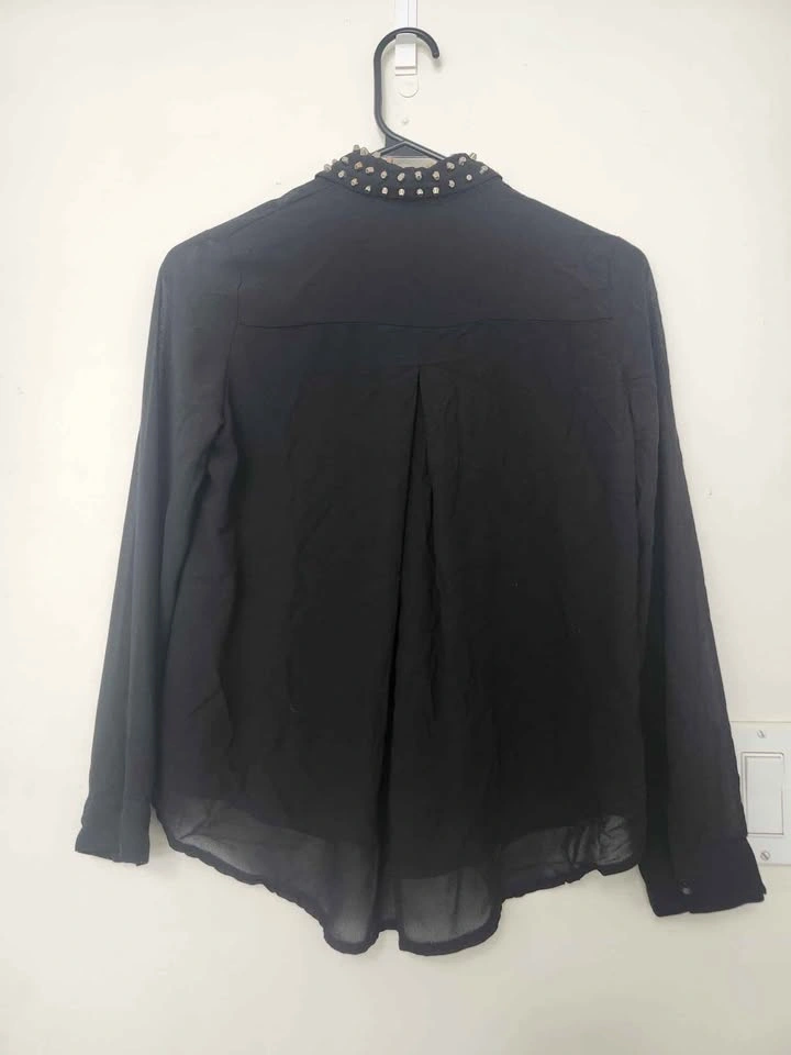 Black Long Sleeve Blouse - photo 2