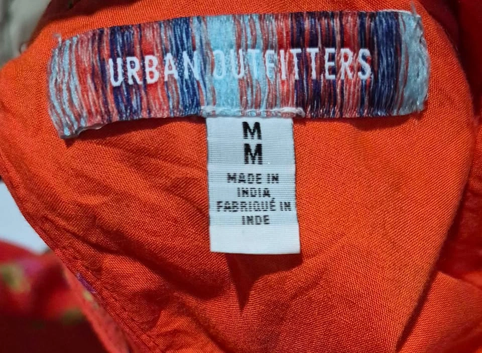 Urban Outfitters Liliana Cherry Print Open Back Pocket Dress M - photo 3