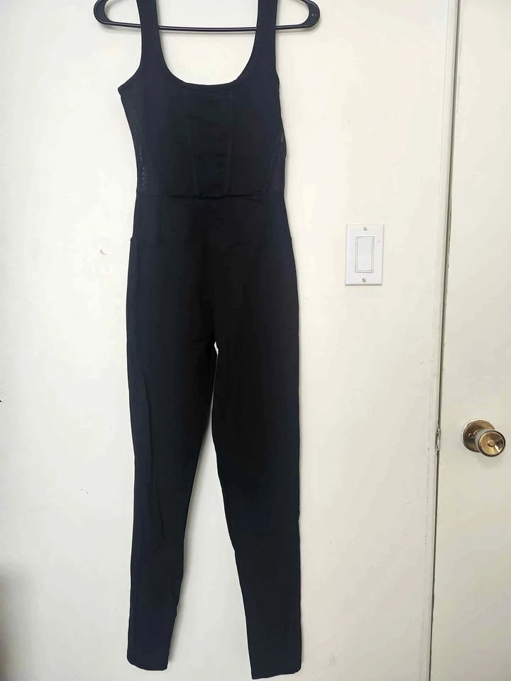 Forever 21 Black Sleeveless Fitted Jumpsuit / Catsuit