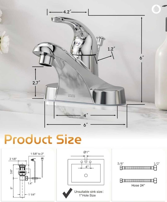 WOWOW Bathroom Faucet - photo 2