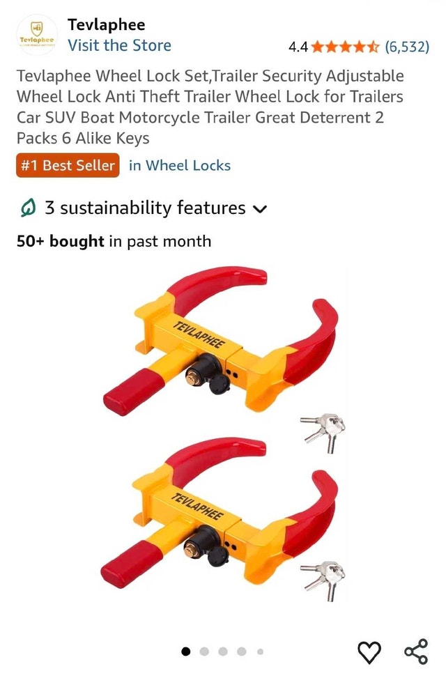 Tevlaphee Wheel Lock Set