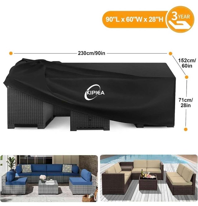 Kipiea Patio Furniture Cover 90x60x28in - photo 2