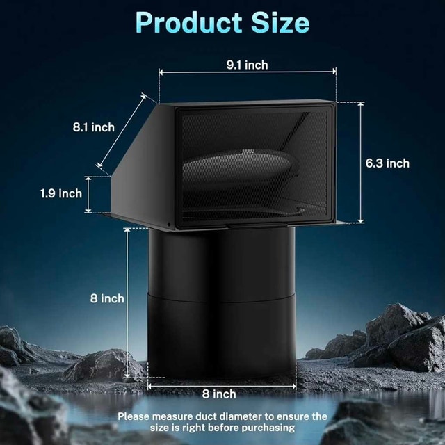 HG Power 8 Inch Wall Vent - photo 4