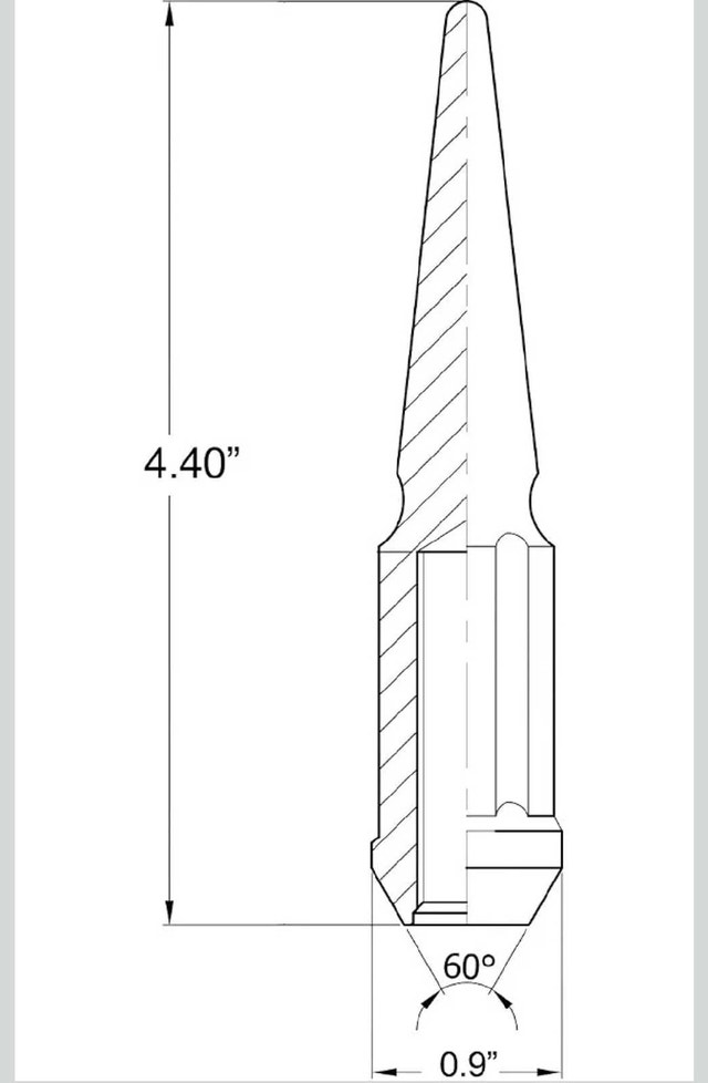 m14×2 spike spline lug nuts - photo 2