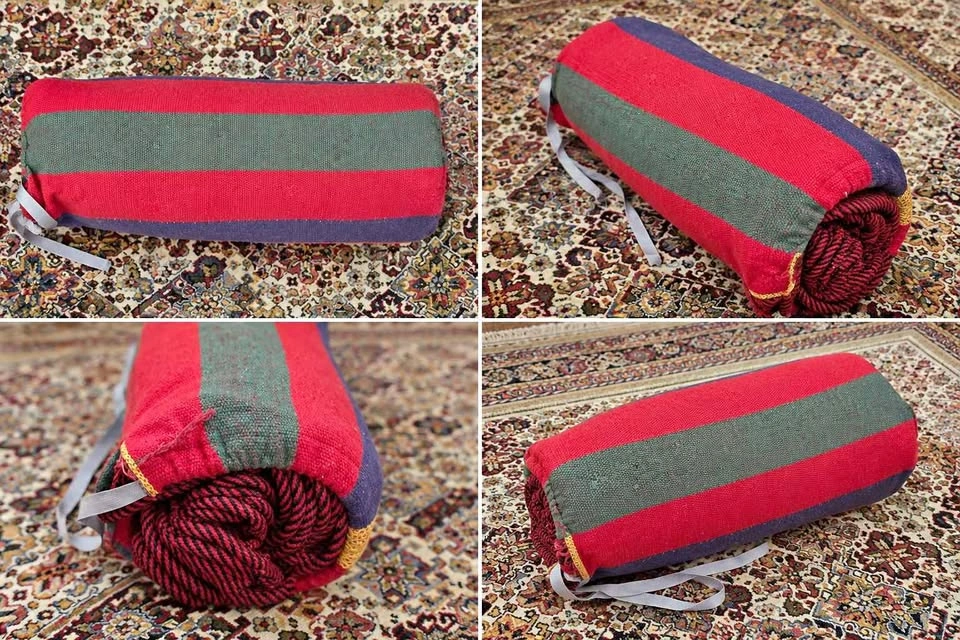 Brand New Camping Hammock – Never Used – Colourful Woven Design