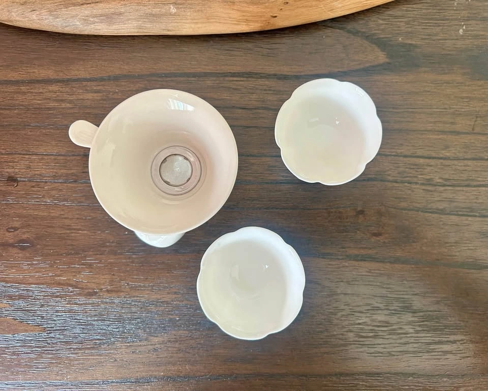 White Porcelain Tea Cup Set - photo 5