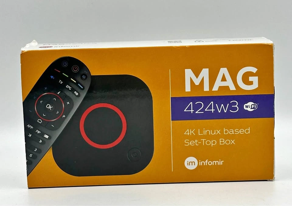 Infomir MAG424w3 4K Linux Set-Top Box