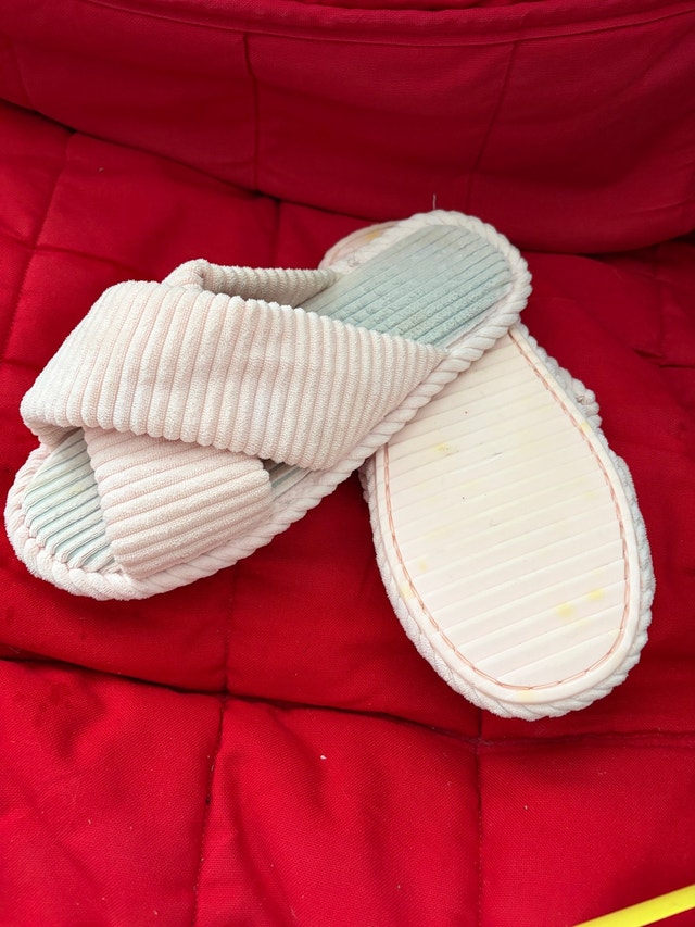 Pink Corduroy Slippers - photo 2