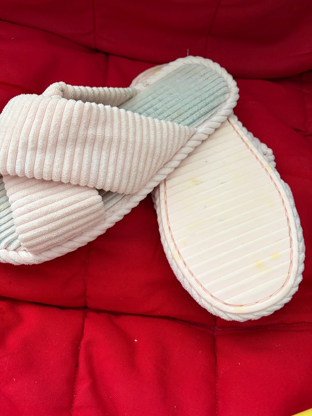 Pink Corduroy Slippers - photo 4