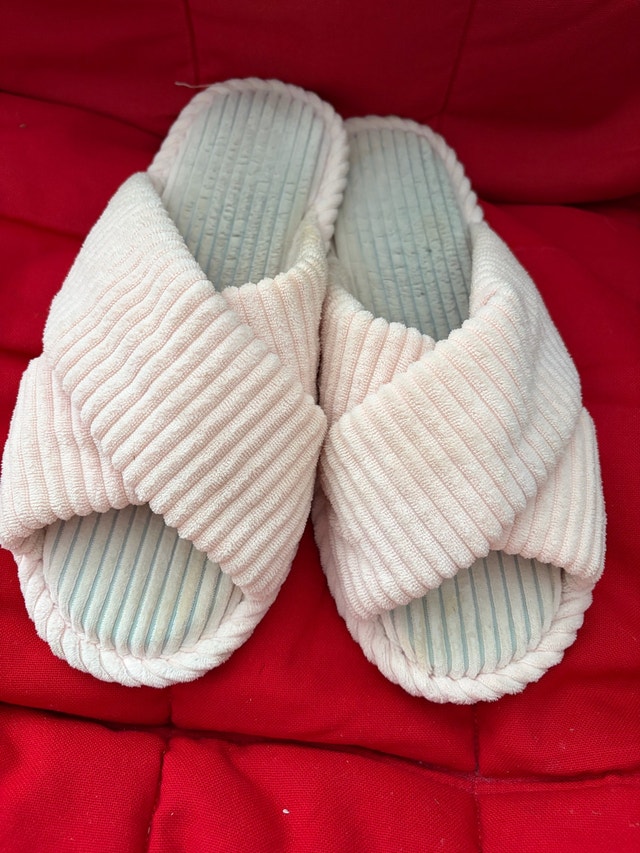 Pink Corduroy Slippers - photo 5