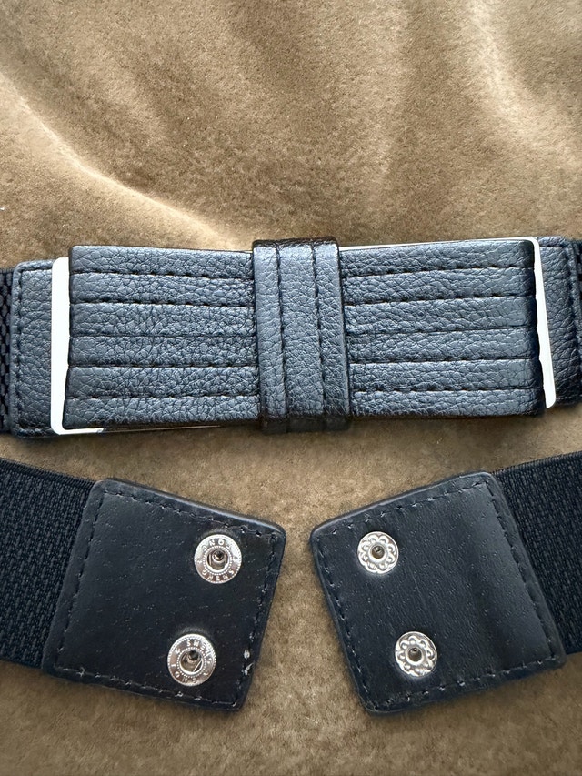 Black Elastic Waist Belt - photo 3