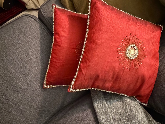 Red Decorative Accent Pillows - photo 3