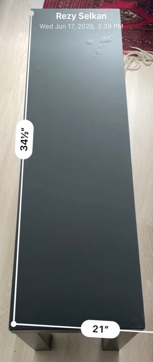 IKEA Black Side Table - photo 2