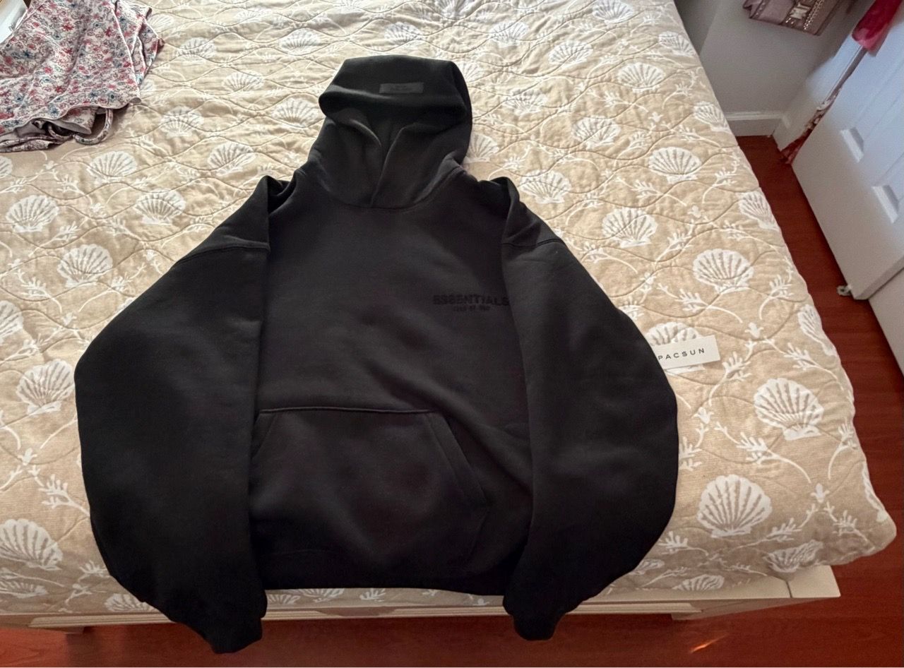 Full black Essentials Fear Of God hoodie - photo 2