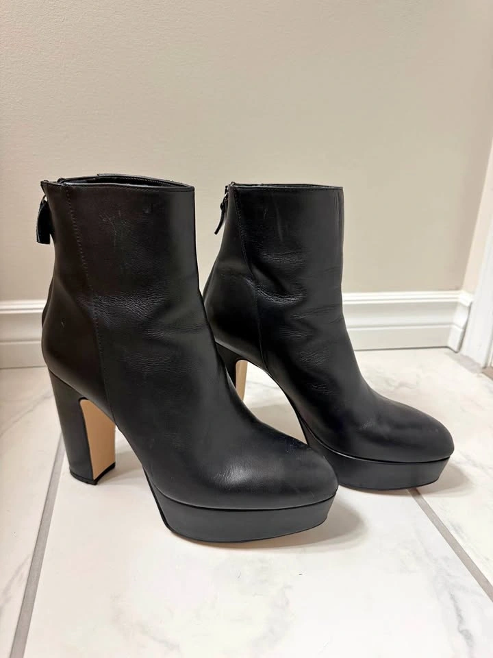 Zara women’s leather heeled boots (8)