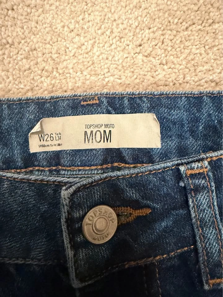 TOPSHOP Mom jeans Size 26 - photo 3