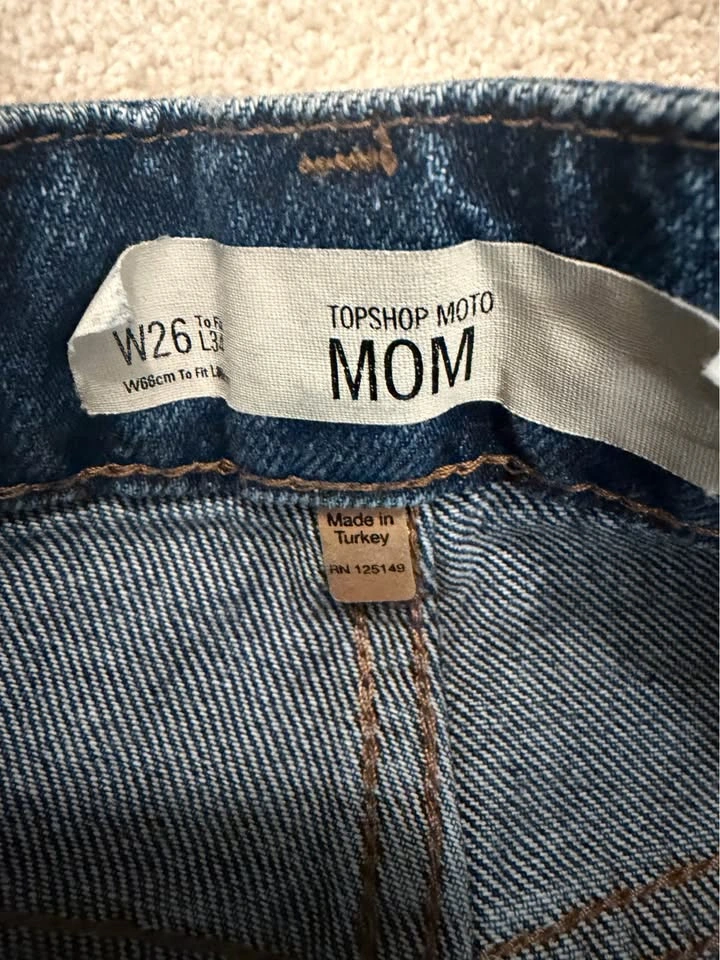 TOPSHOP Mom jeans Size 26 - photo 4