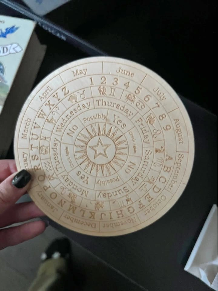 Wooden Astrology Pendulum Board
