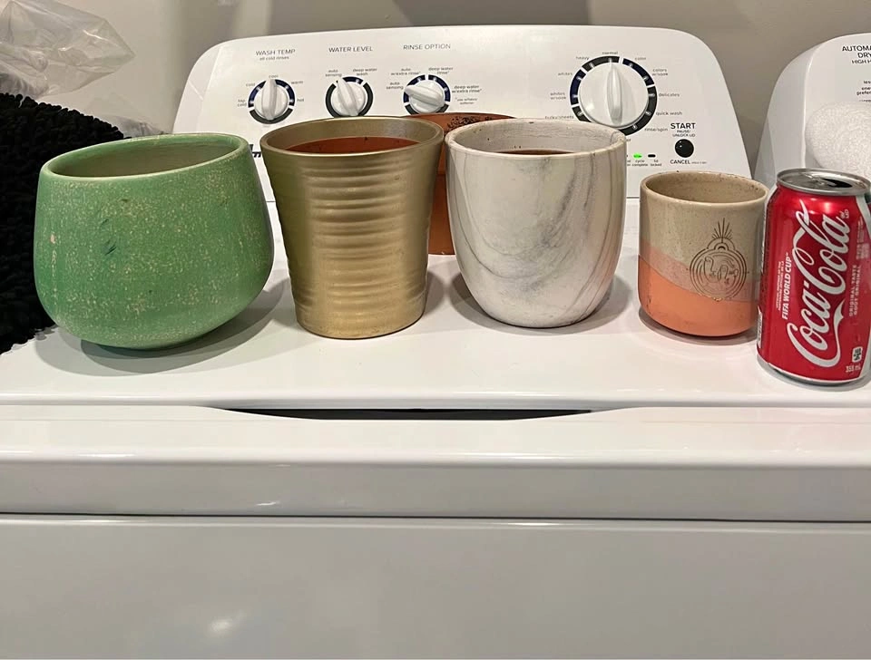 Set of 4 Decorative Planters Pots for Plants