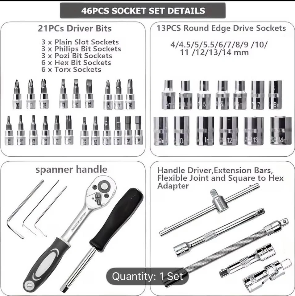 Brand New - 46 pieces tool set - photo 4