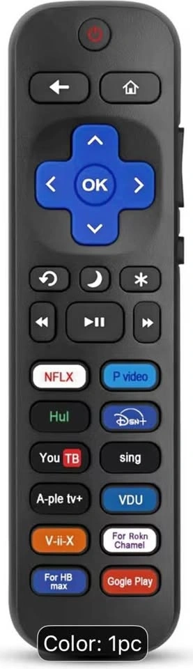 12 shortcut buttons Replacement Remote Control for Roku TV