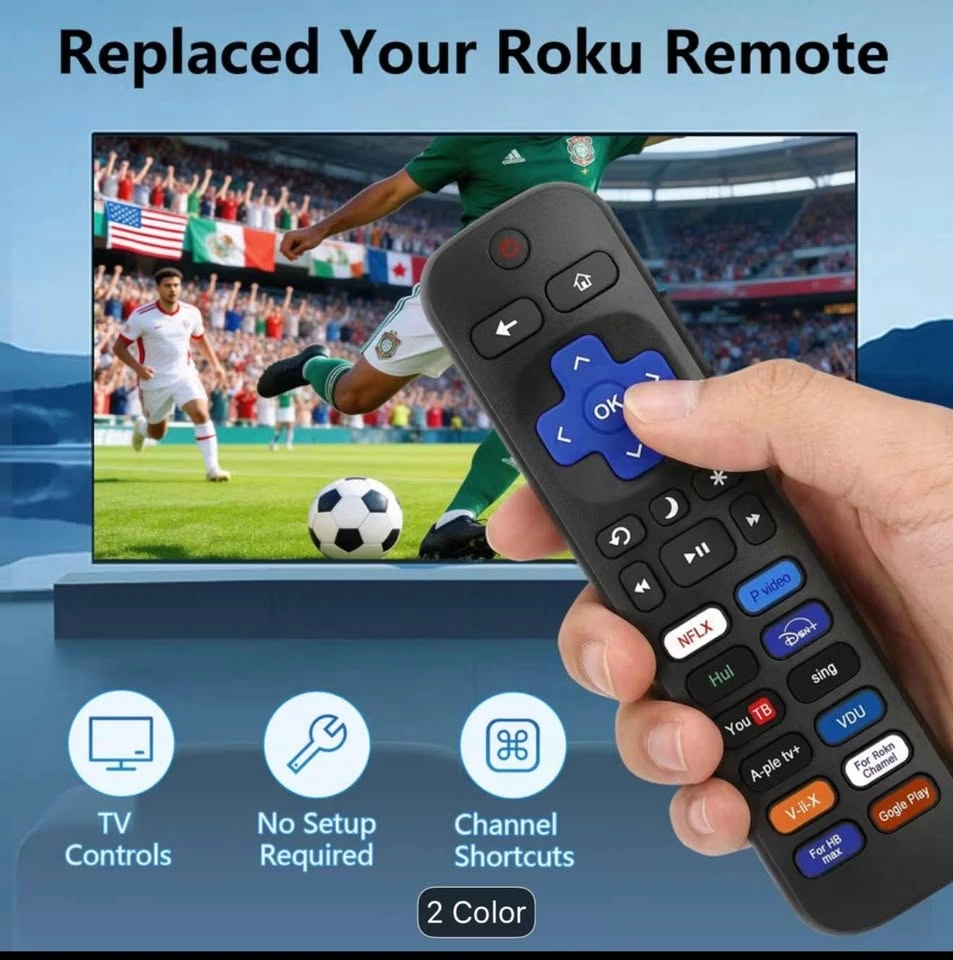 12 shortcut buttons Replacement Remote Control for Roku TV - photo 5