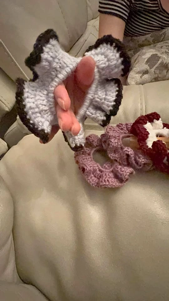 Handmade Crochet Hair Scrunchies