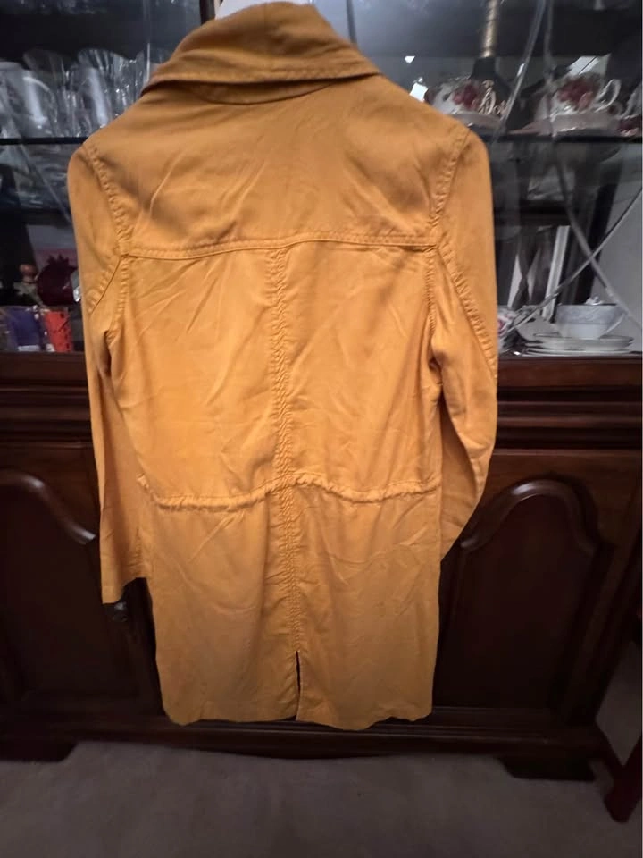 MAX jeans Mustard Yellow Lightweight Trench Coat - photo 2