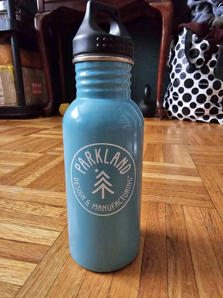 Parkland Design & Manufacturing Teal Stainless Steel Water Bottl