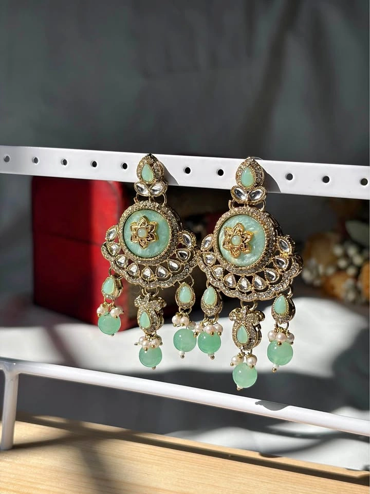 Kundan Chandbali Earrings