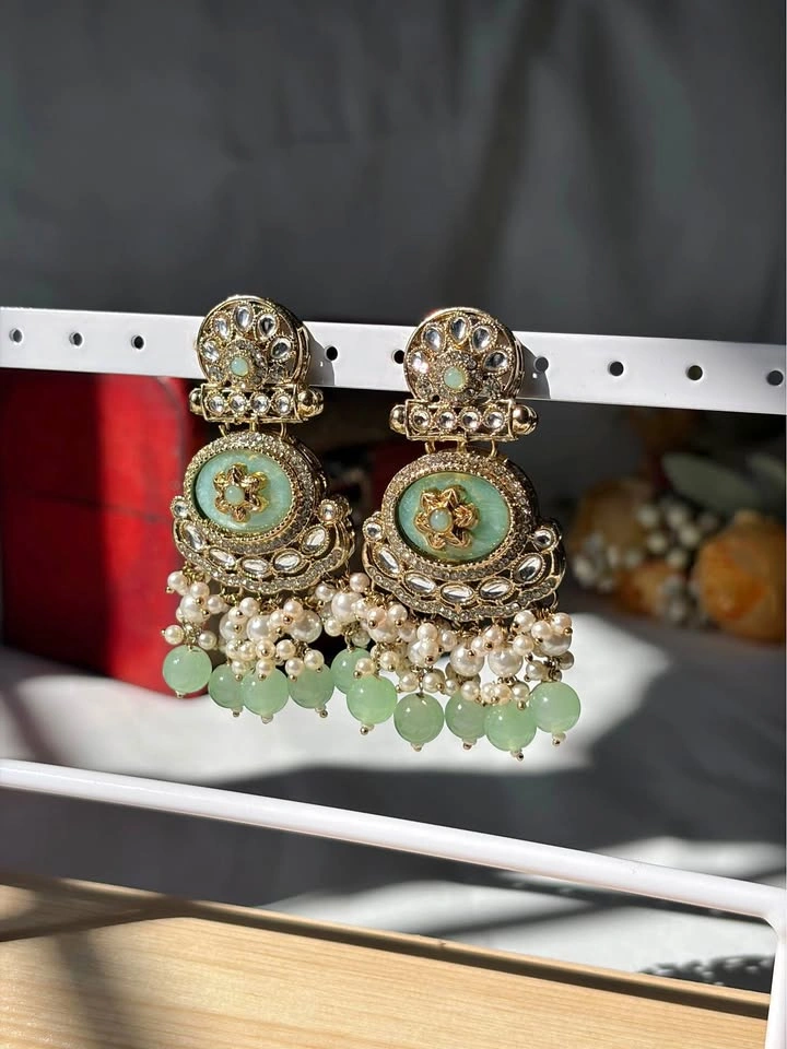 Kundan Chandbali Earrings