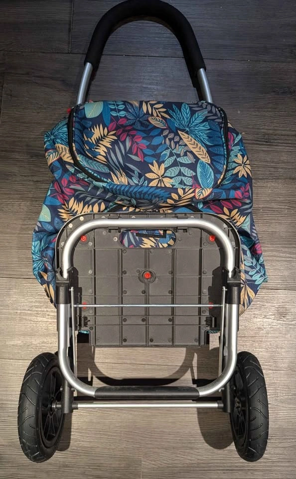 Floral Folding Shopping Trolley - photo 2
