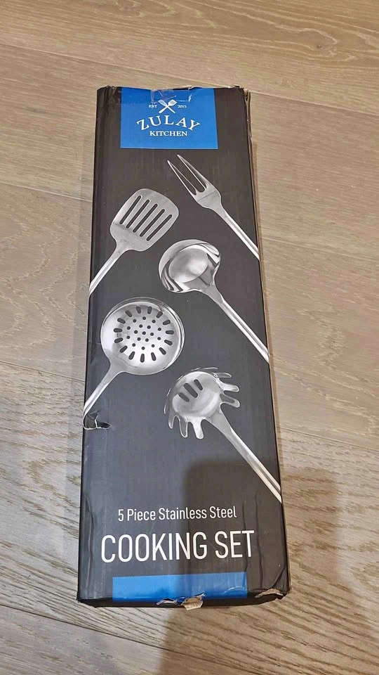 New in box Kitchen 5 Piece Stainless Steel Cooking Set Amazon