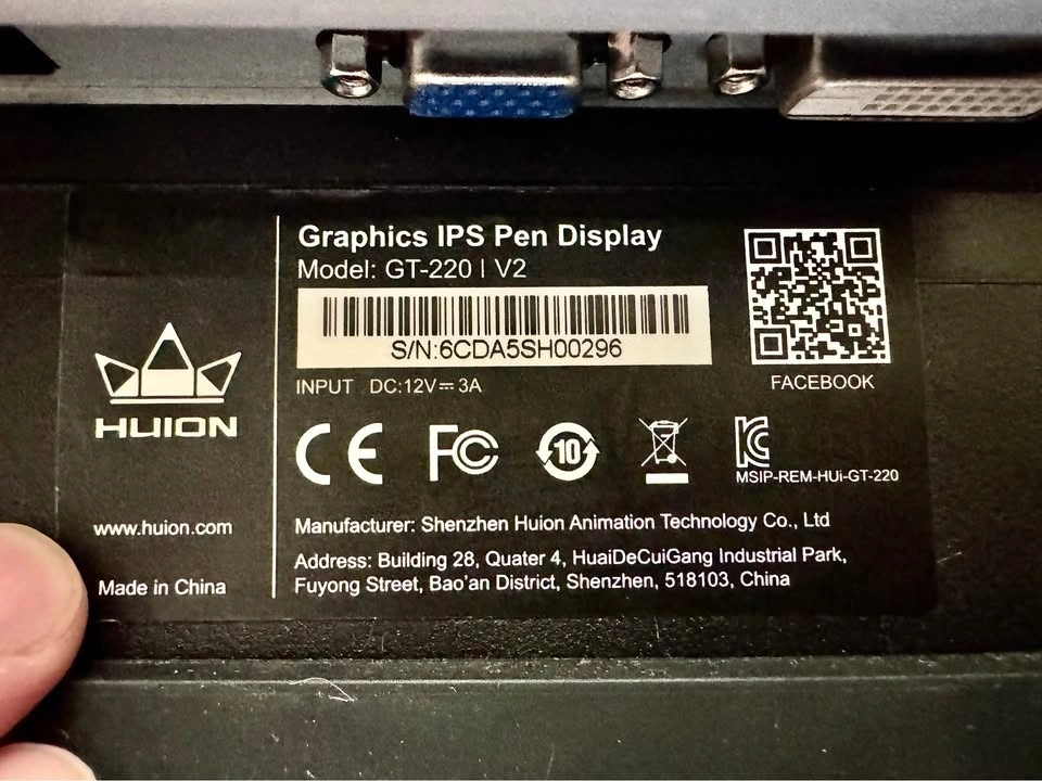 Huion GT-220 V2 Touch Graphics Tablet - photo 4