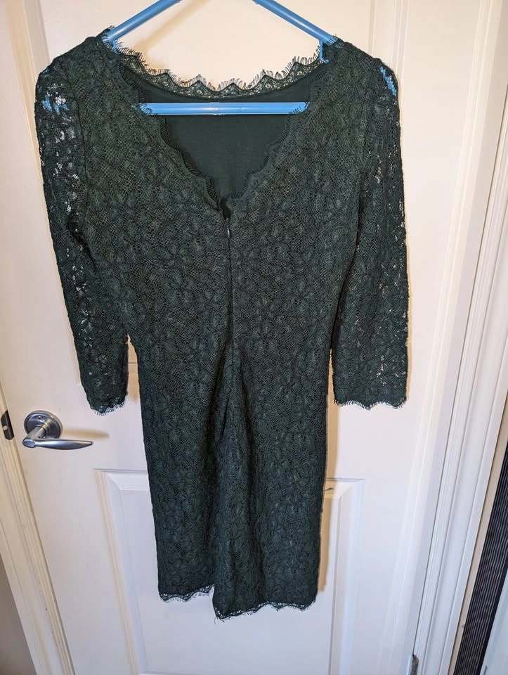 Aritzia/Baton Green Rafael Lace Dress. Sz 6 - photo 4