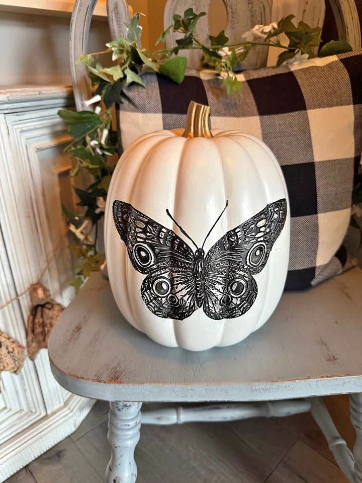 Decorative Butterfly Pumpkin