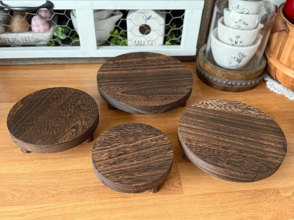 Set of 4 Rustic Wooden Risers - photo 2