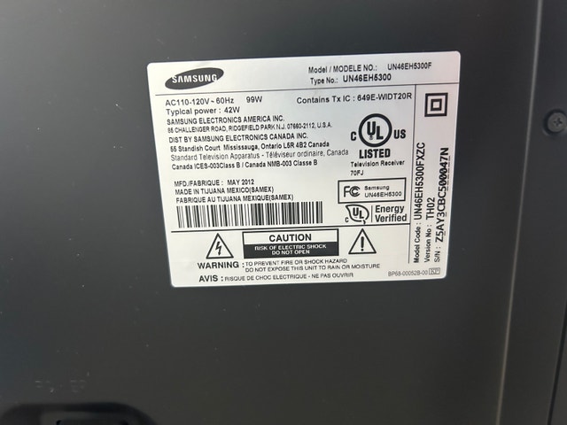 Samsung 46 inch TV - photo 4