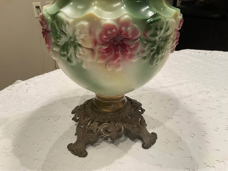 Vintage Hurricane Lamp “ Gone With The Wind “ - photo 3