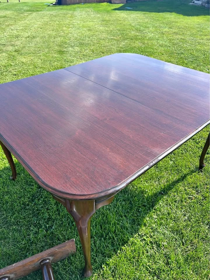 Dark Wood Table with Leaf