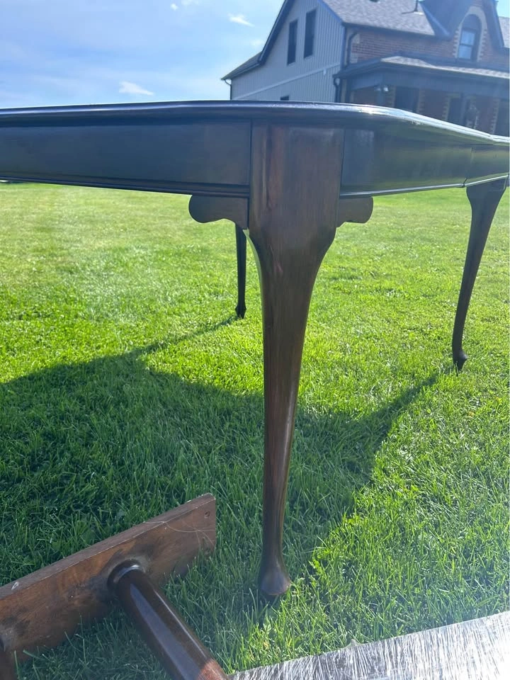 Dark Wood Table with Leaf - photo 5