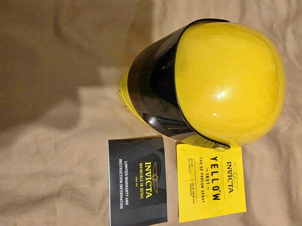 Invicta yellow helmet watch