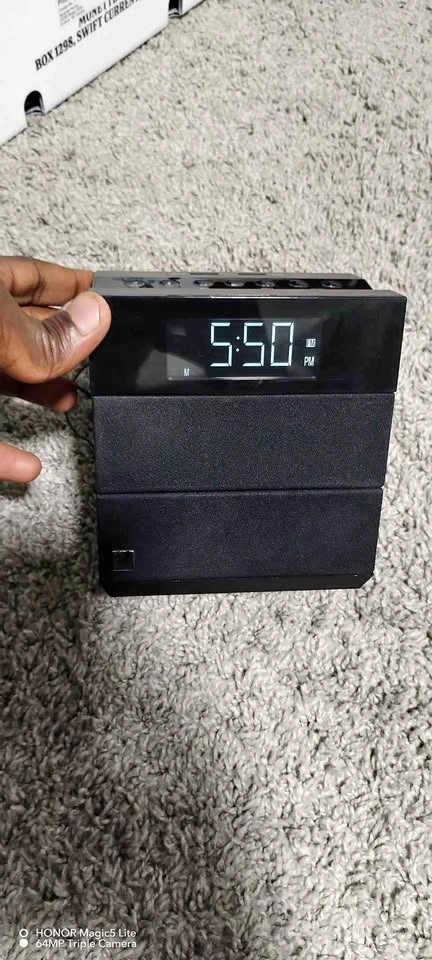 Sound Rise Speaker with Radio, Alarm, USB, Bluetooth, and AUX
