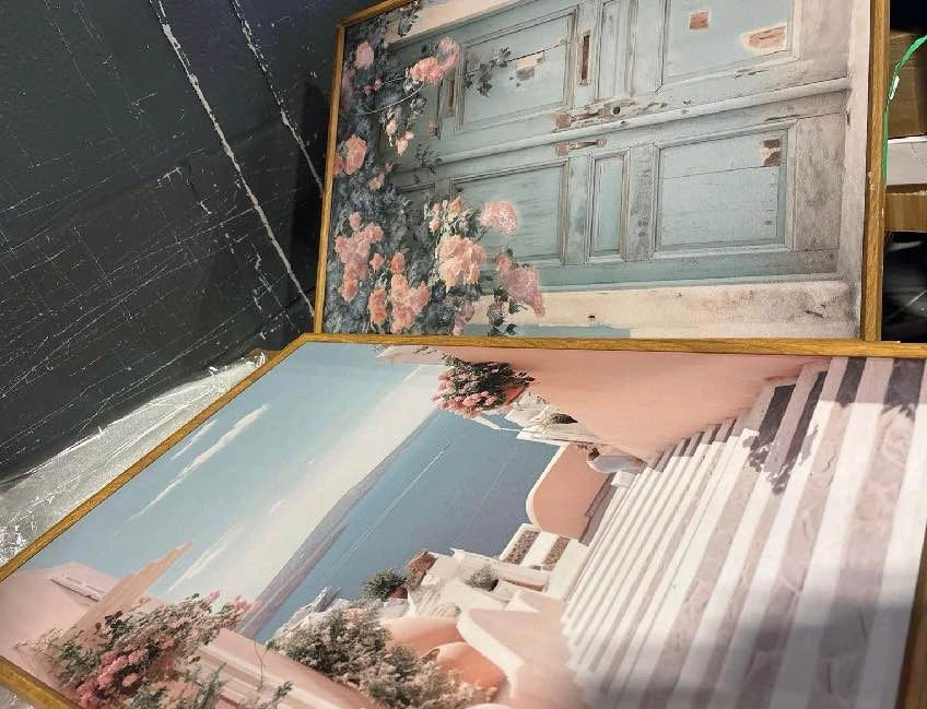 New in Box 3-Piece Mediterranean Coastal Canvas Wall Art Set - photo 2