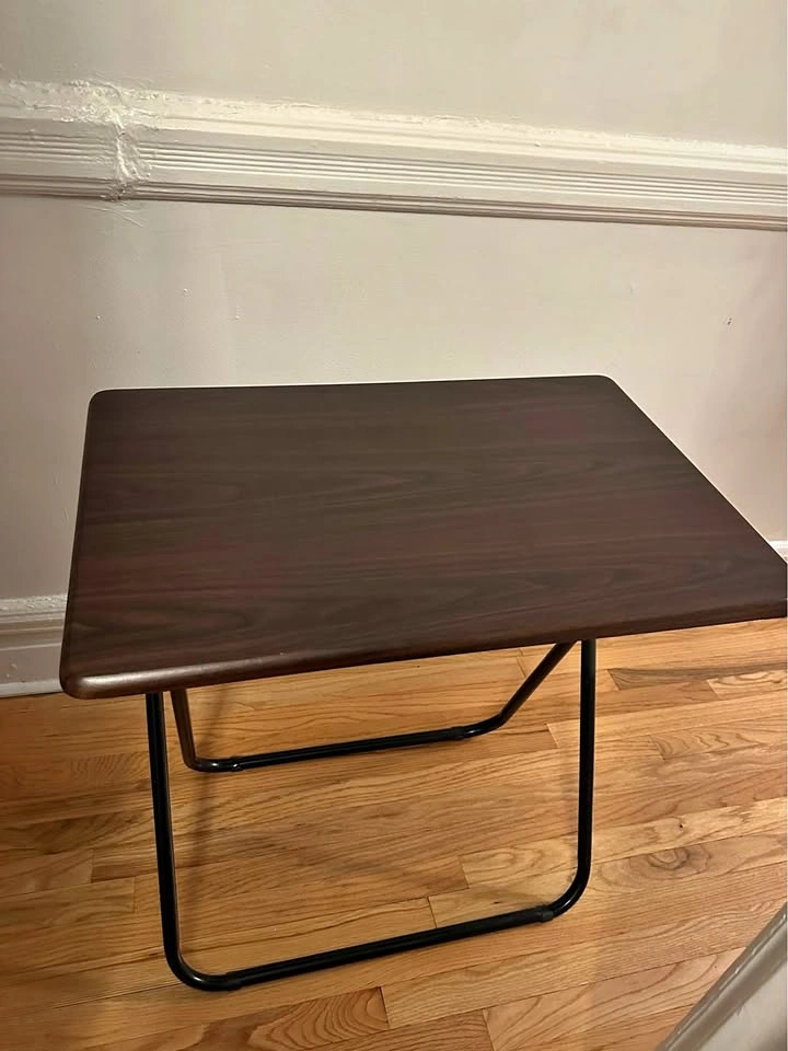 Espresso Colored Wood Grain Folding Table