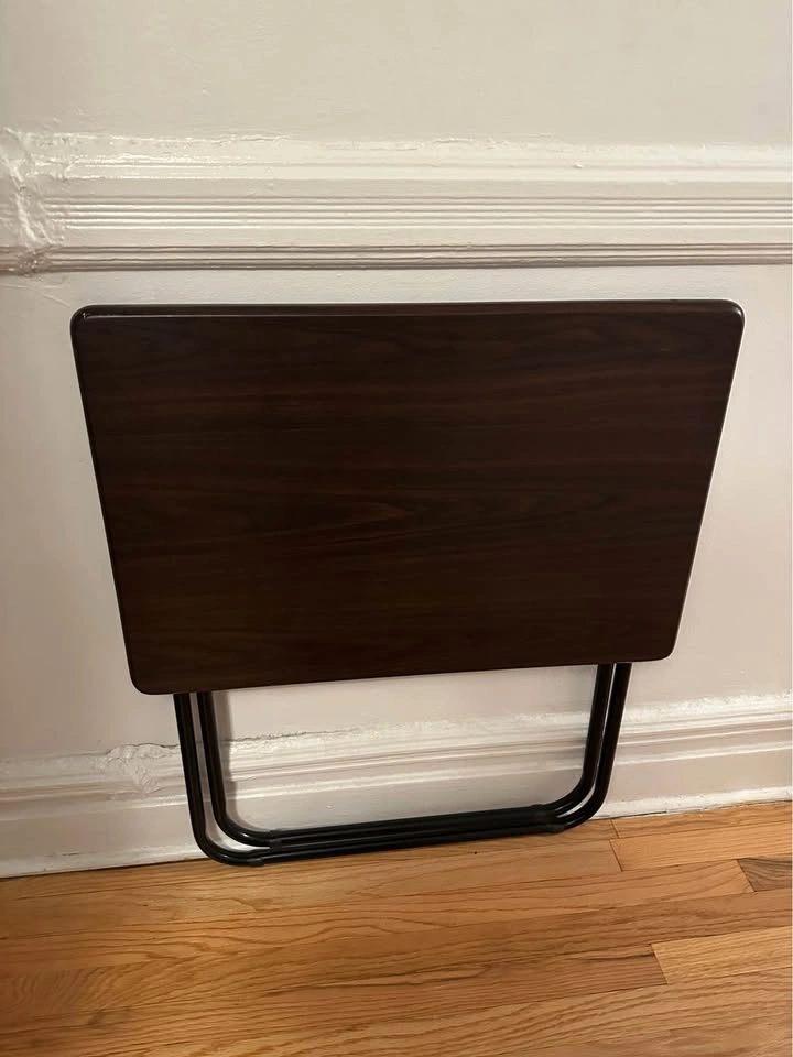 Espresso Colored Wood Grain Folding Table - photo 2