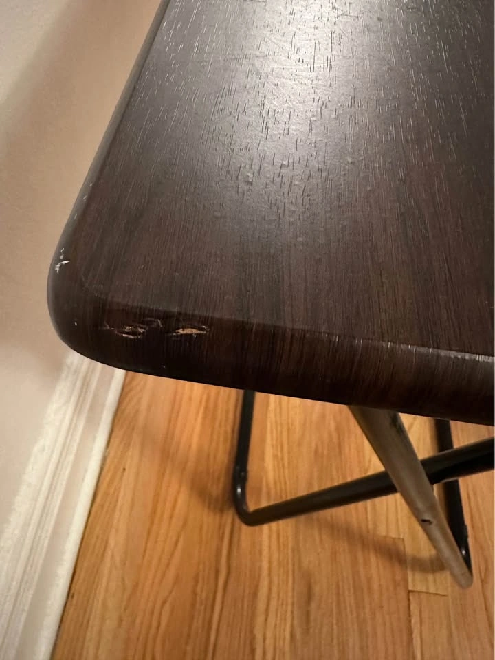 Espresso Colored Wood Grain Folding Table - photo 4